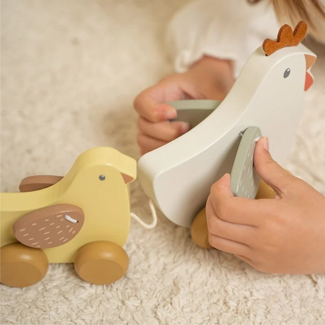 little dutch trekfiguur kippen | LD7130 | 3