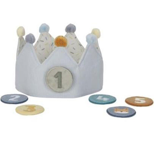 little dutch verjaardagskroon met cijfers - blauw | LD4516 | 0