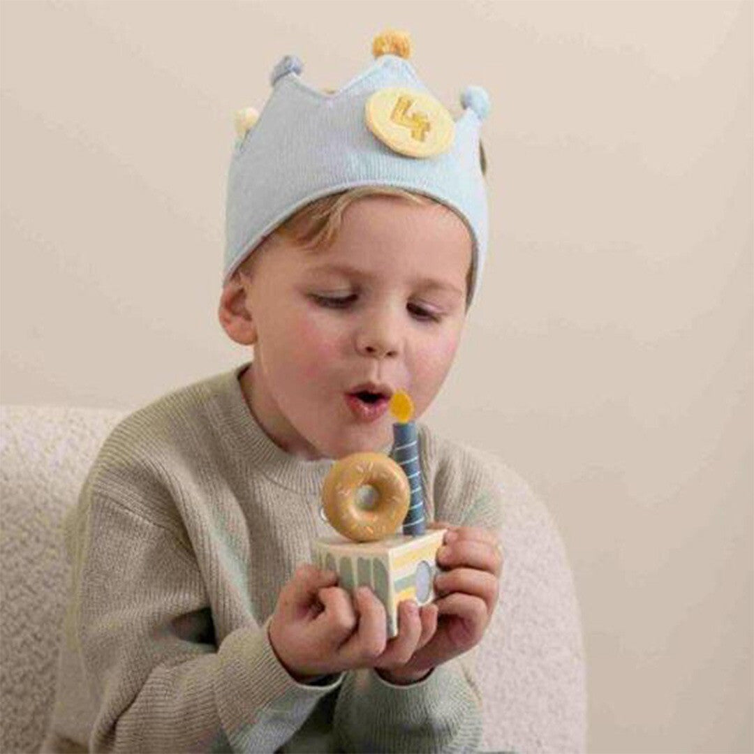 little dutch verjaardagskroon met cijfers - blauw | LD4516 | 2