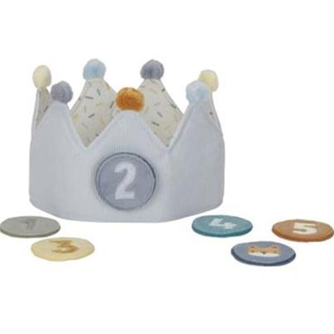 little dutch verjaardagskroon met cijfers - blauw | LD4516 | 3