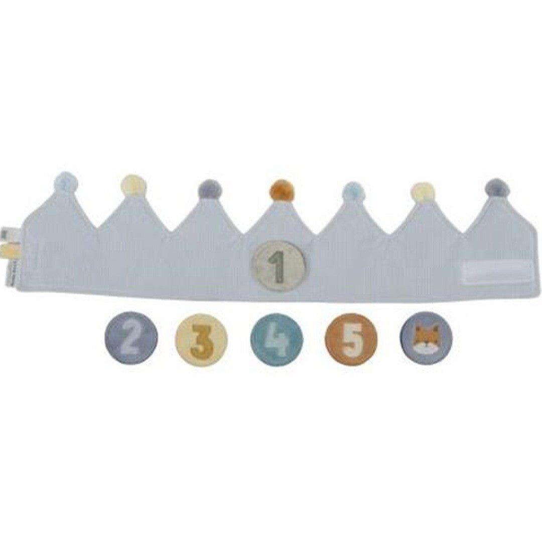 little dutch verjaardagskroon met cijfers - blauw | LD4516 | 4