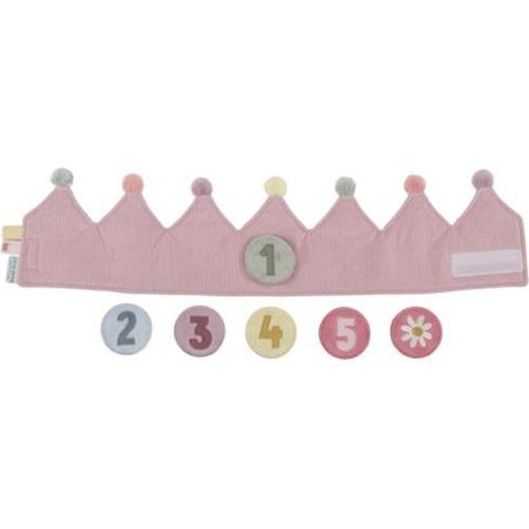 little dutch verjaardagskroon met cijfers - roze | LD4515 | 4