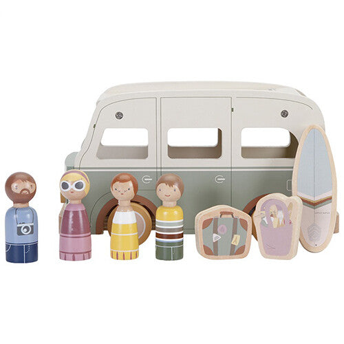 little dutch vintage camperbus met passagiers   | LD7125 | 0