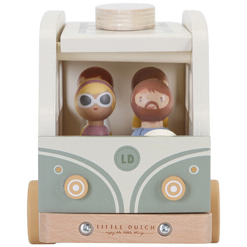 little dutch vintage camperbus met passagiers   | LD7125 | 6