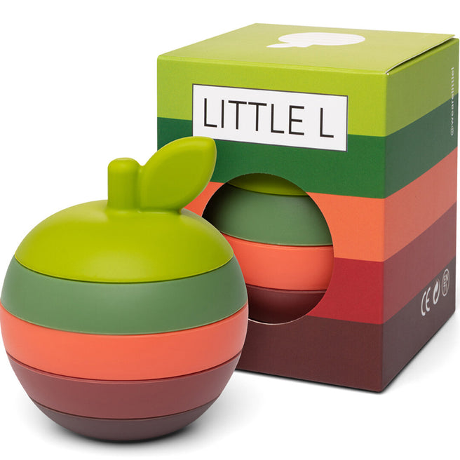 little l stapeltoren appel - greens and reds | LL018-002 | 0