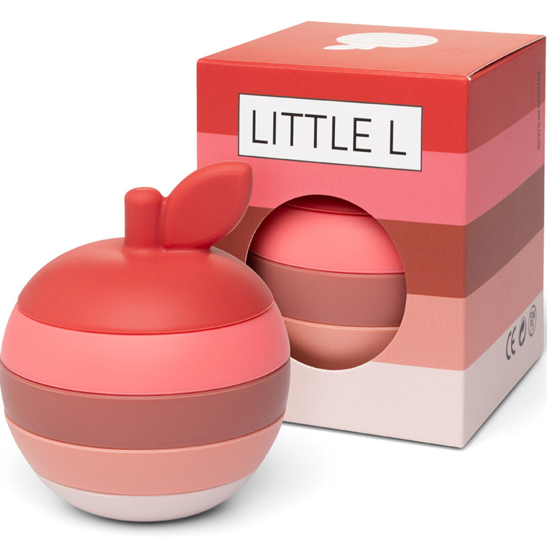 little l stapeltoren appel - red and pinks | LL018-001 | 0