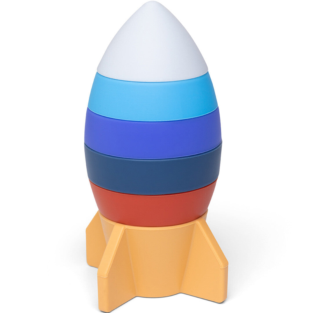 little l stapeltoren raket - blues and oranges | LL019-001 | 0