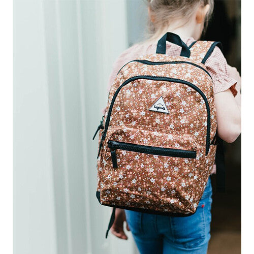 little legends rugzak met regenhoes large - vintage flower - 38 cm | LL2006-03  | 1