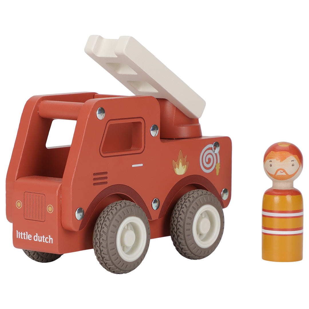 little dutch brandweerauto met brandweerman | LD2528 | 0