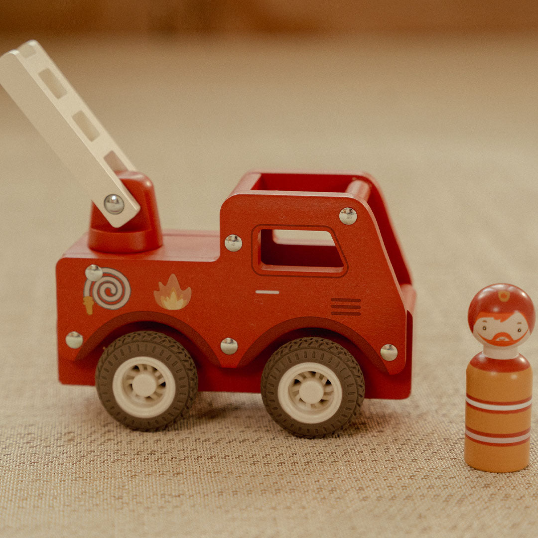 little dutch brandweerauto met brandweerman | LD2528 | 1