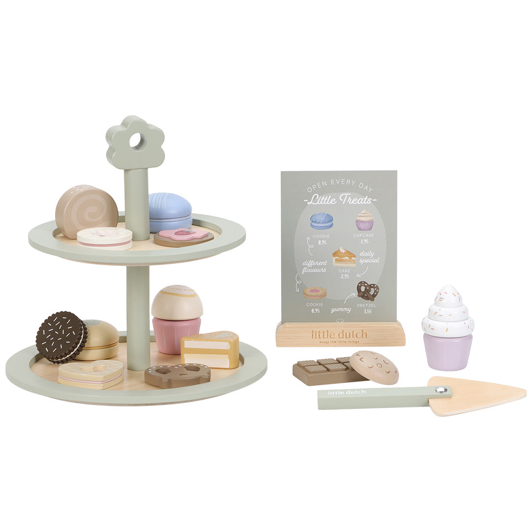 little dutch etagère met gebak - 19-delig | LD2503 | 0