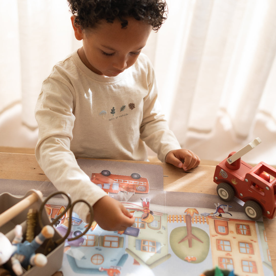 little dutch herbruikbare stickers jim's fire station | 126794 | 13