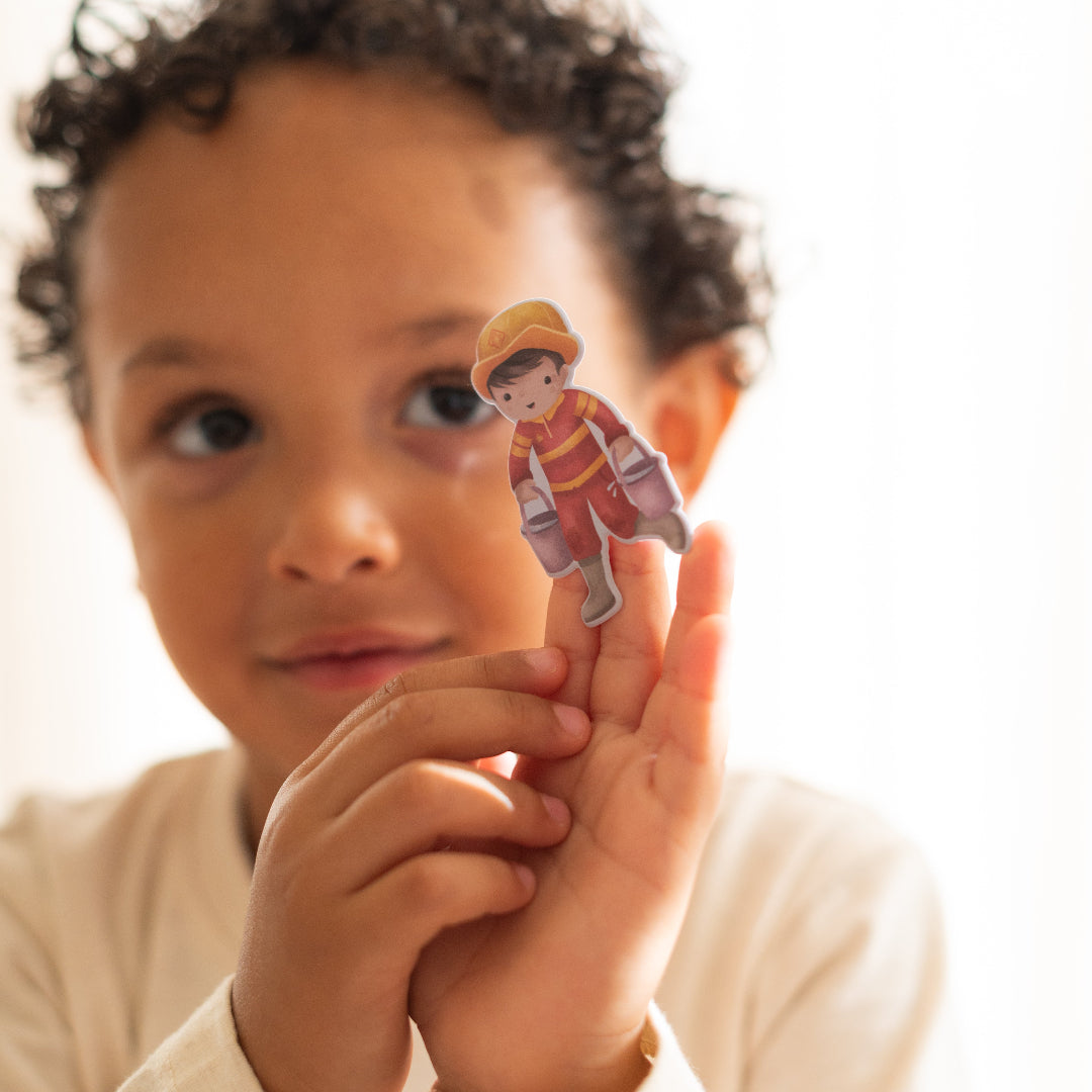 little dutch herbruikbare stickers jim's fire station | 126794 | 14