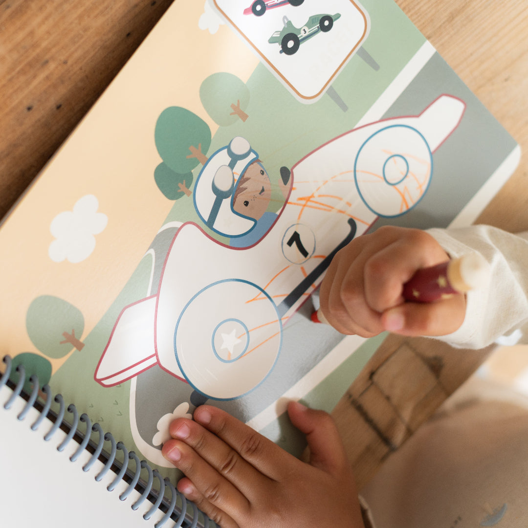 little dutch kleurboek met kleurpotloden jim's vehicles | 126855 | 44