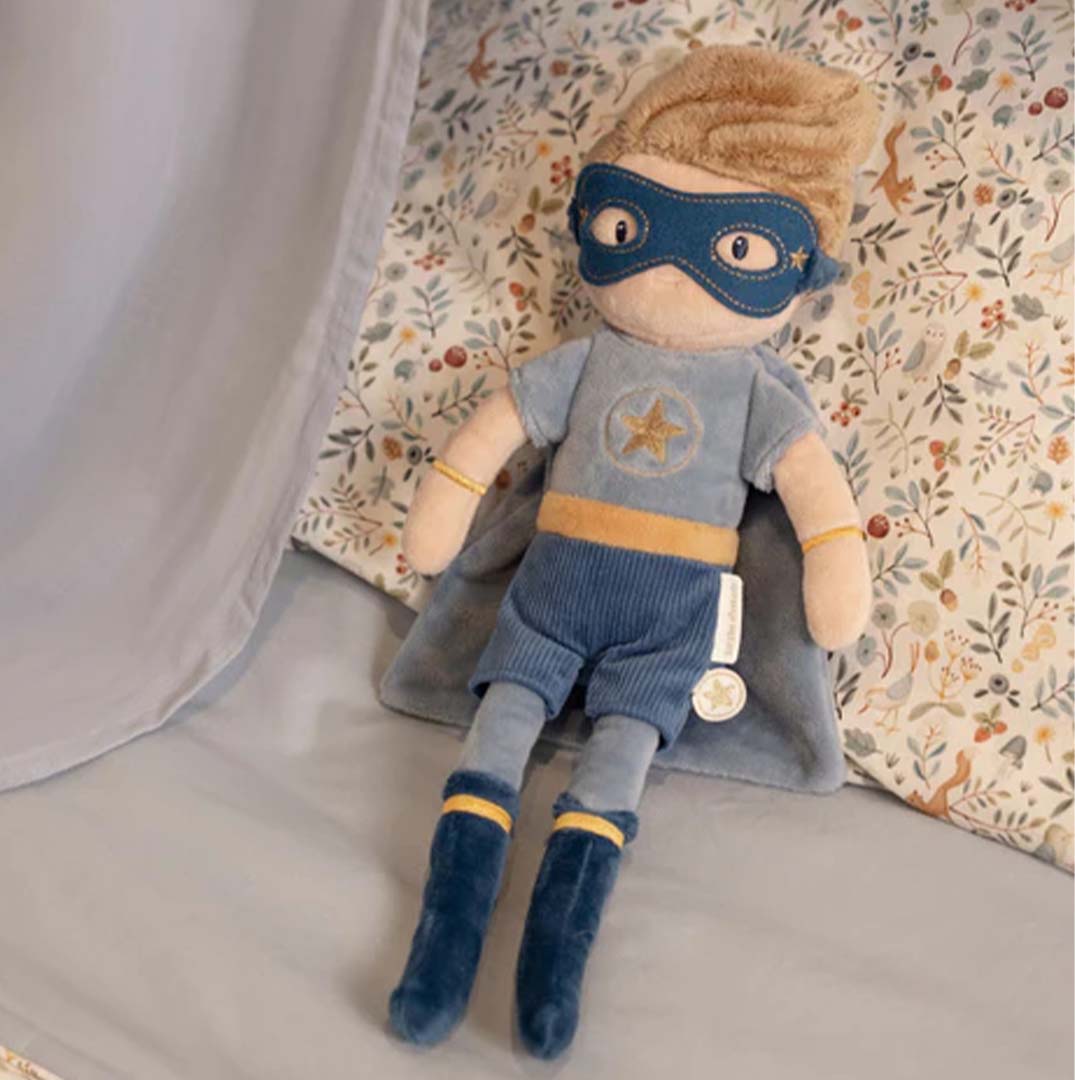 little dutch knuffelpop jim - superheld - 35 cm | LD4674 | 5