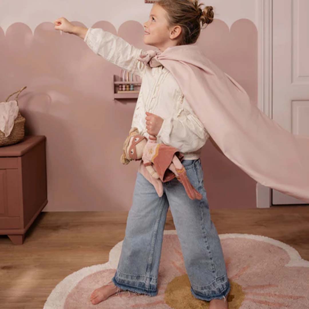 little dutch knuffelpop rosa - superheld - 35 cm | LD4673 | 2