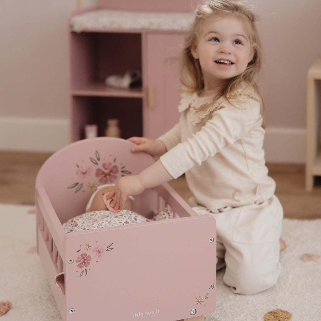 little dutch poppenbed - roze | LD2517 | 1