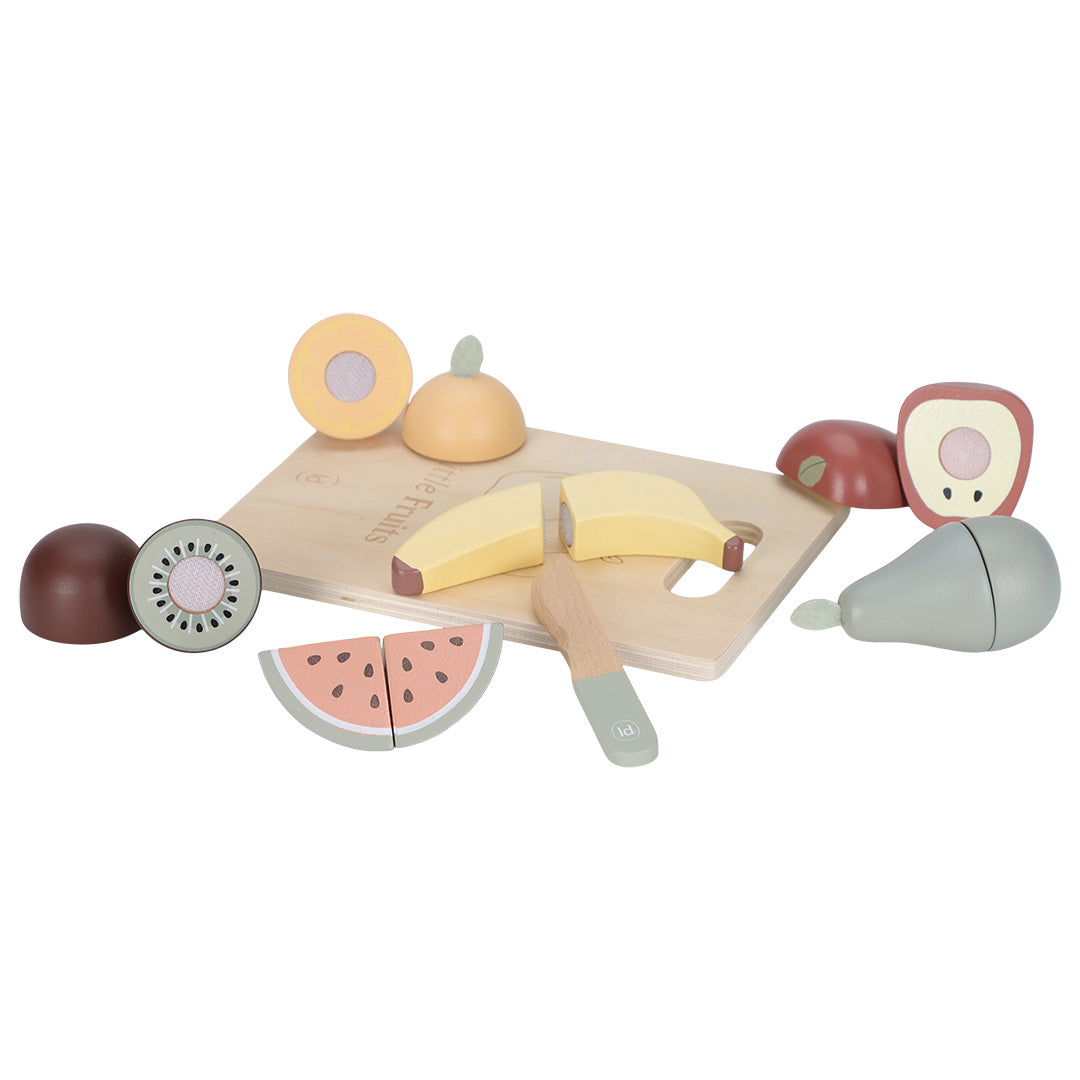 little dutch snijfruit met snijplank - 6st | LD2504 | 0