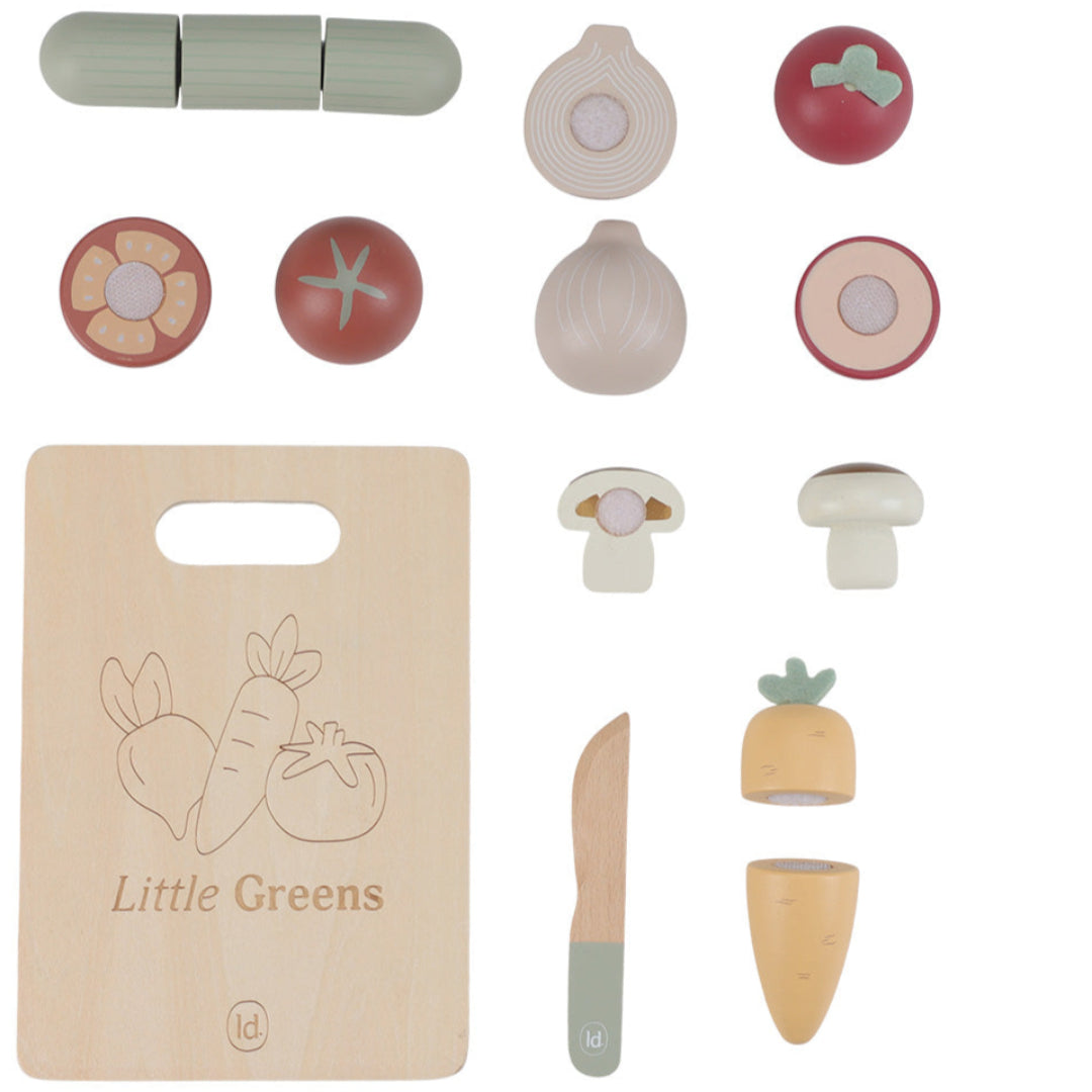 little dutch snijgroenten met snijplank - 6st | LD2505 | 4