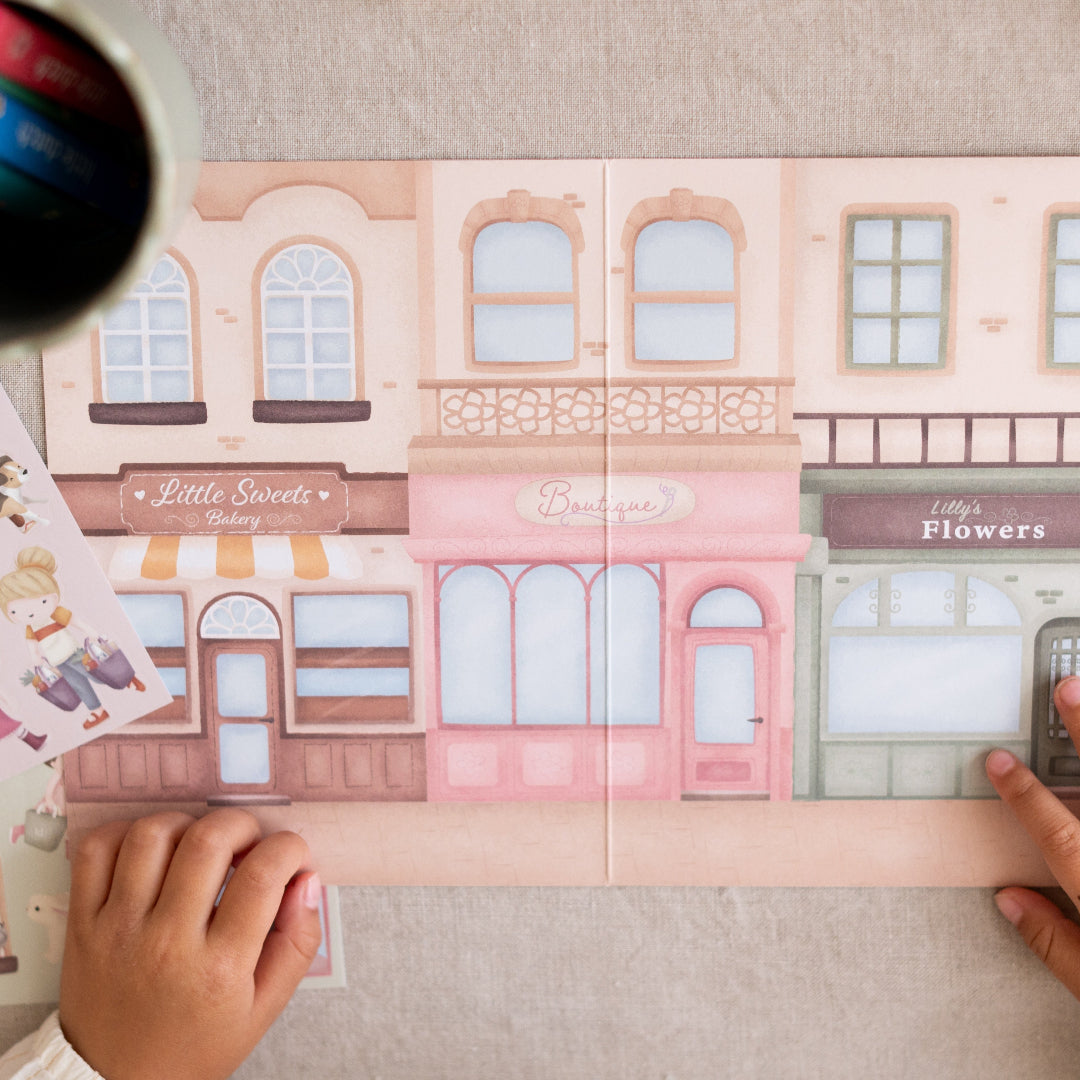 little dutch stickerboek rosa's shopping | 126763 | 13