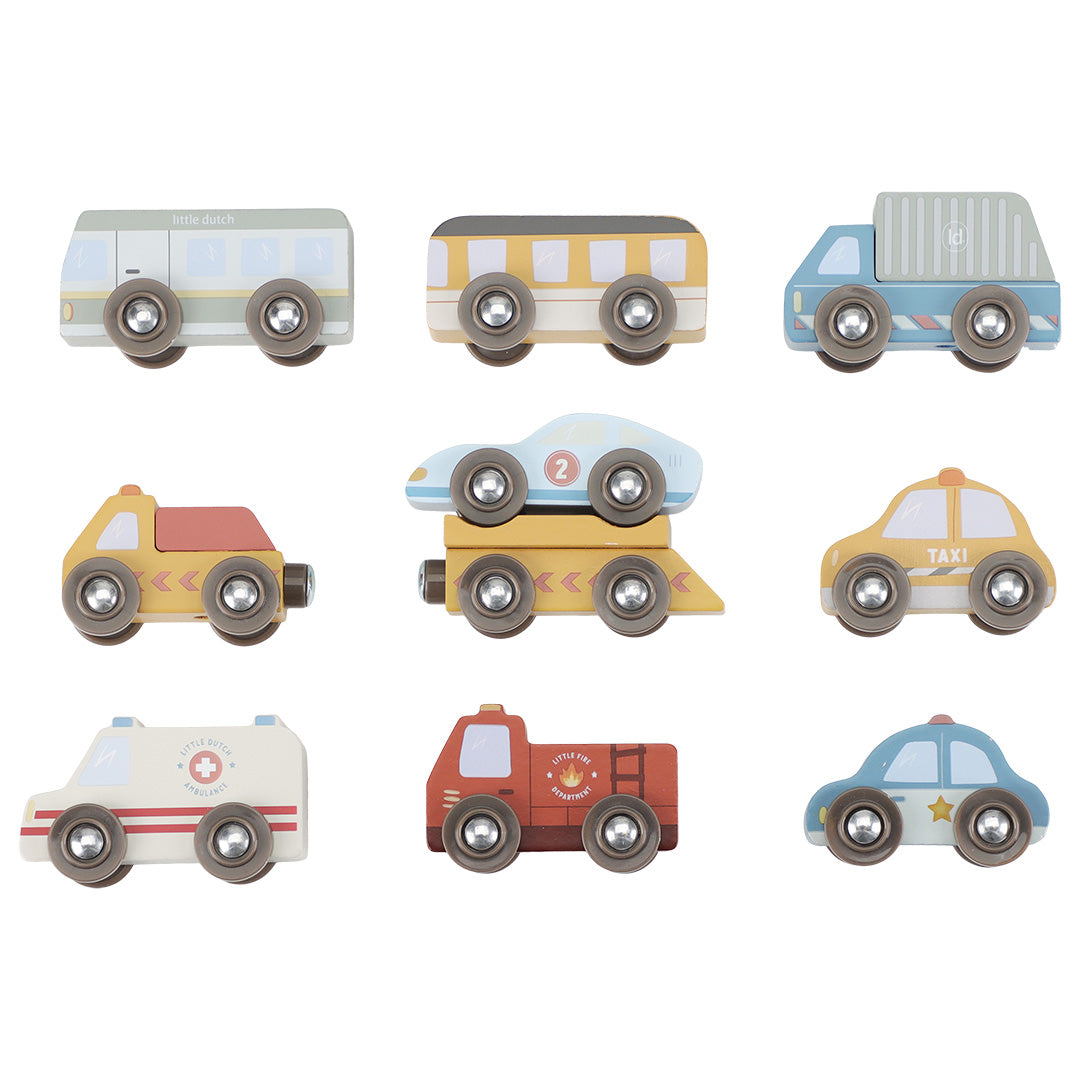 little dutch voertuigenset - 10st | LD2537 | 0