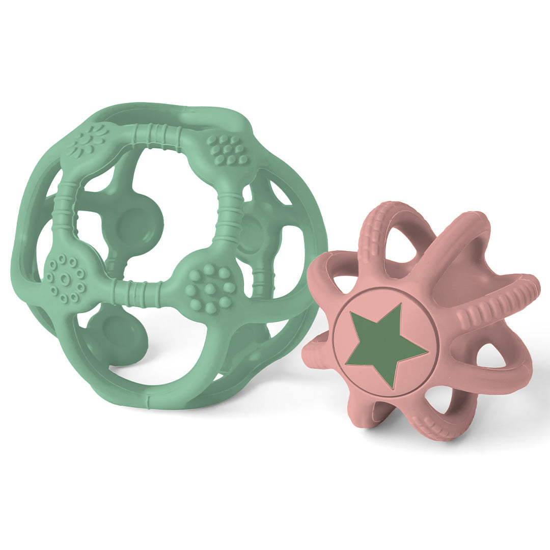 little l sensorische ballen groen en roze - 2st | 55.LL001-006 
