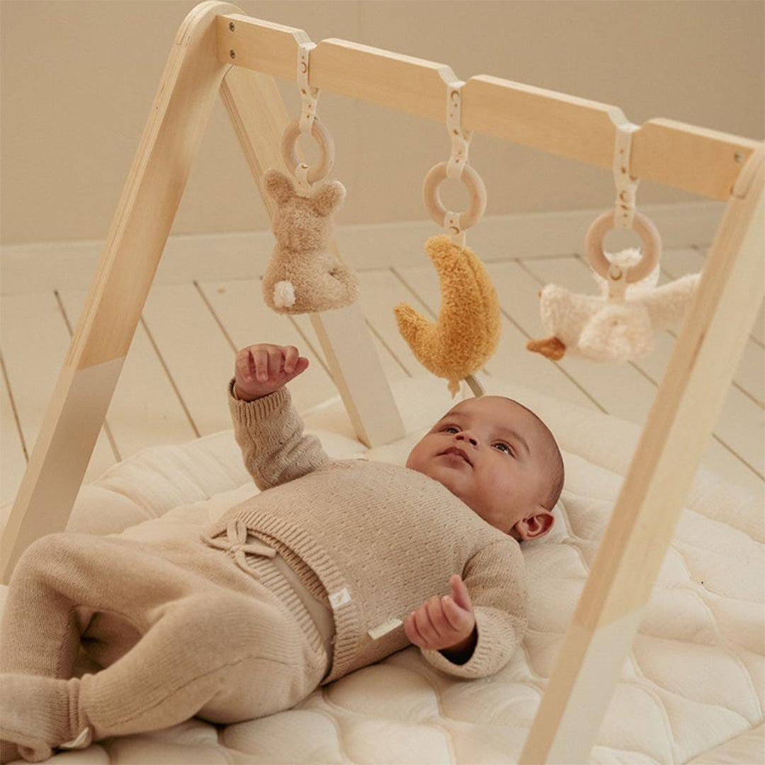 little dutch babygym met speeltjes newborn naturals | ilovespeelgoed