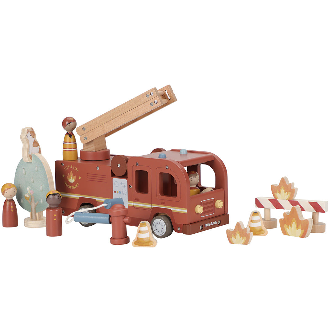 little dutch brandweerwagenset - 15-delig  LD2536 | 0