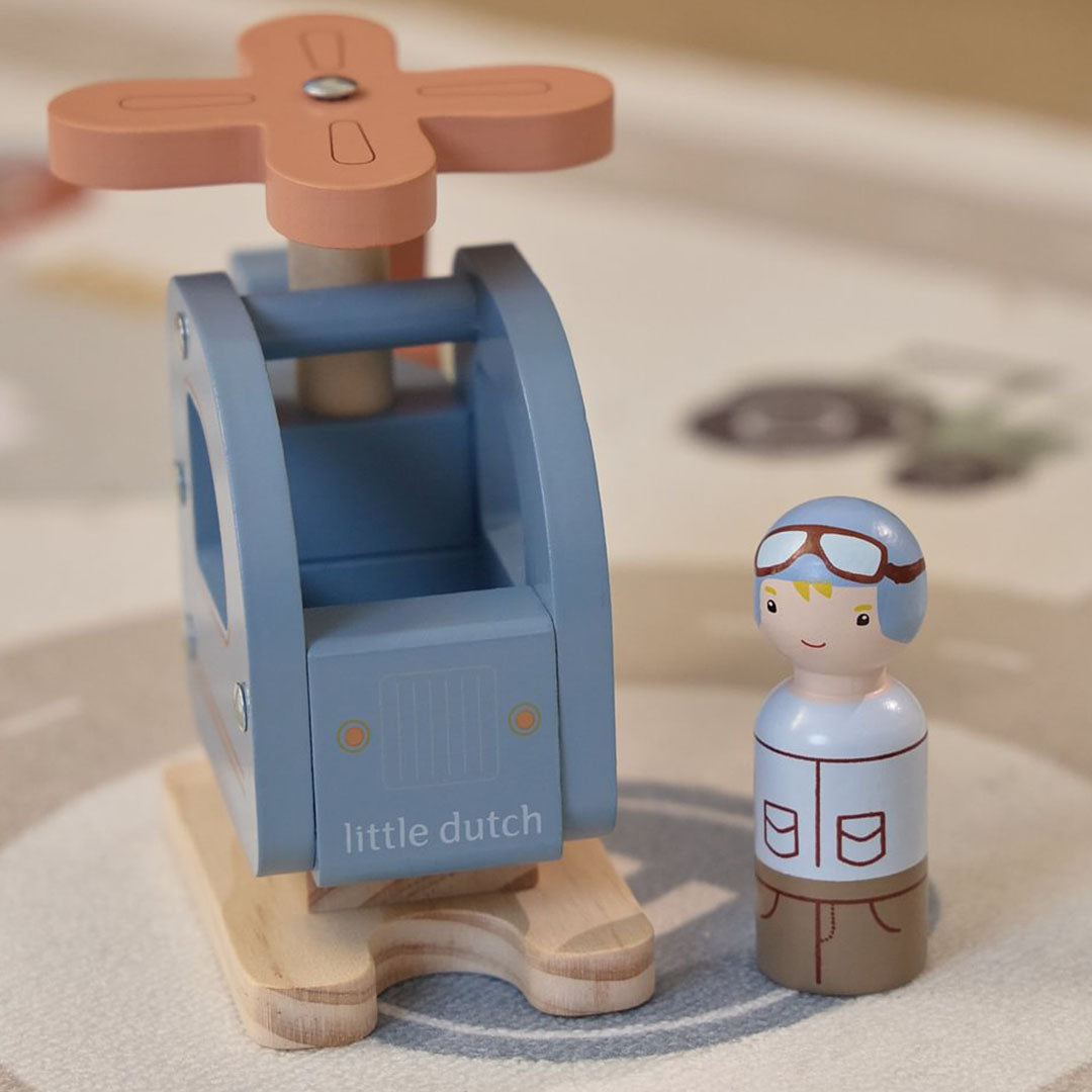 little dutch helikopter met poppetje | LD2552 | 4