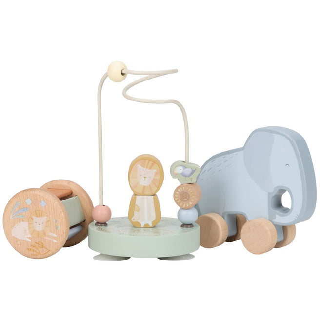 little dutch houten giftset safari friends