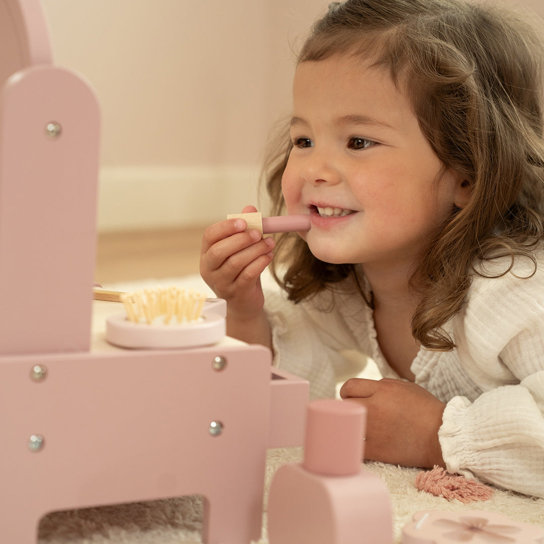 little dutch kaptafeltje met accessoires - roze | LD2516 | 2