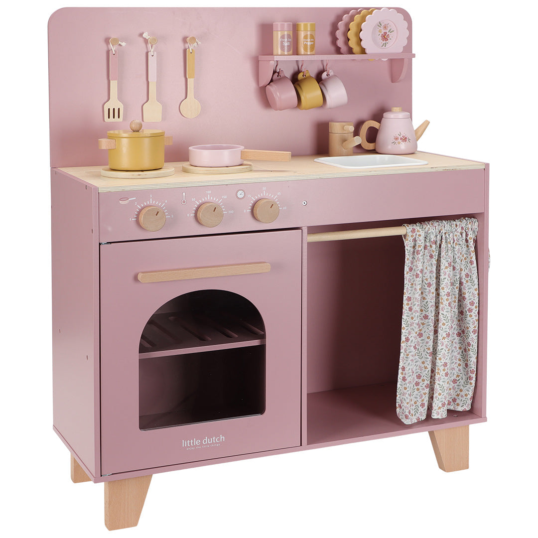 little dutch kinderkeuken roze - 18-delig | LD2501 | 0