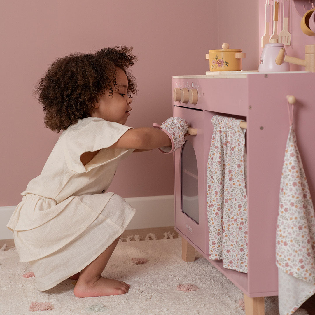 little dutch kinderkeuken roze - 18-delig | LD2501 | 5