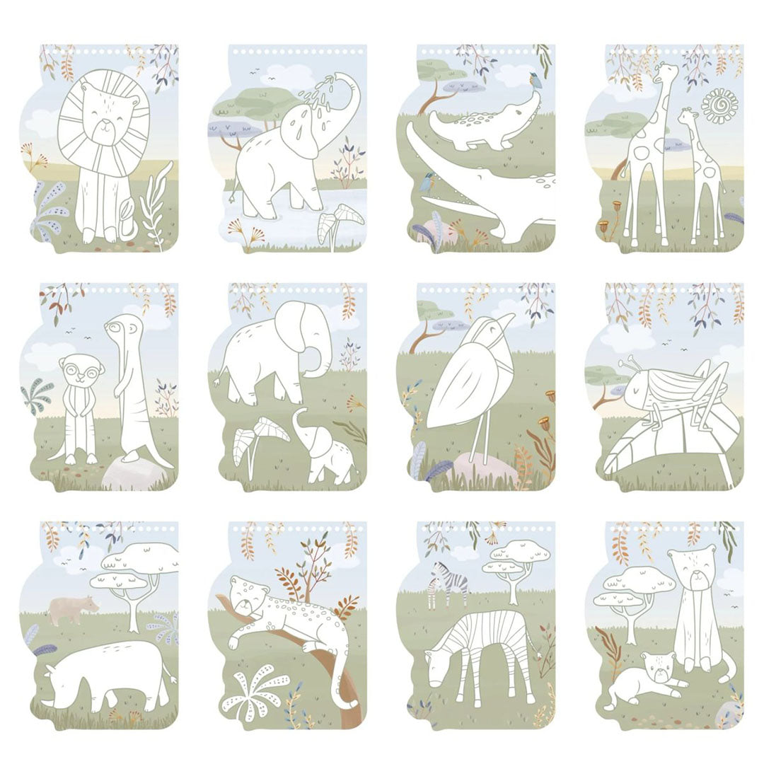 little dutch kleurboek leeuw - safari friends | LDBT126907 | 2