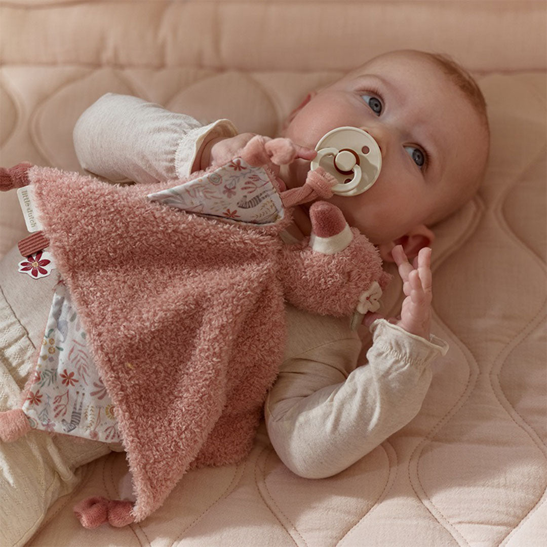 little dutch knuffel- en speendoek safari friends - flamingo | LD8329 | 4