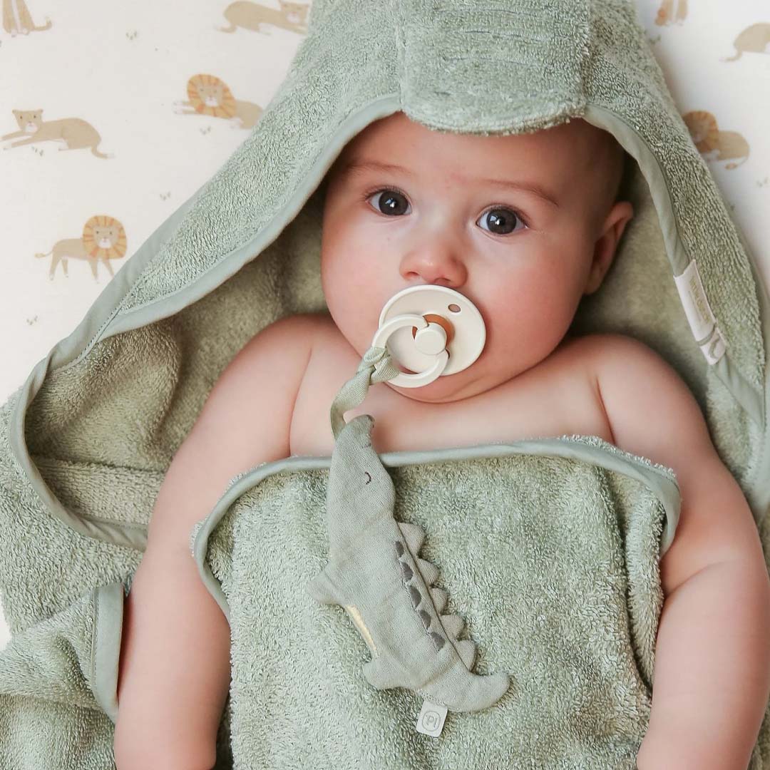 little dutch knuffel- en speendoek safari friends - krokodil  | TE21216047 | 2