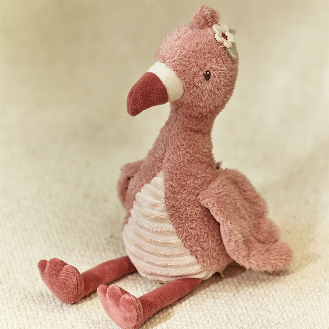 little dutch knuffelflamingo safari friends - 17 cm | 
