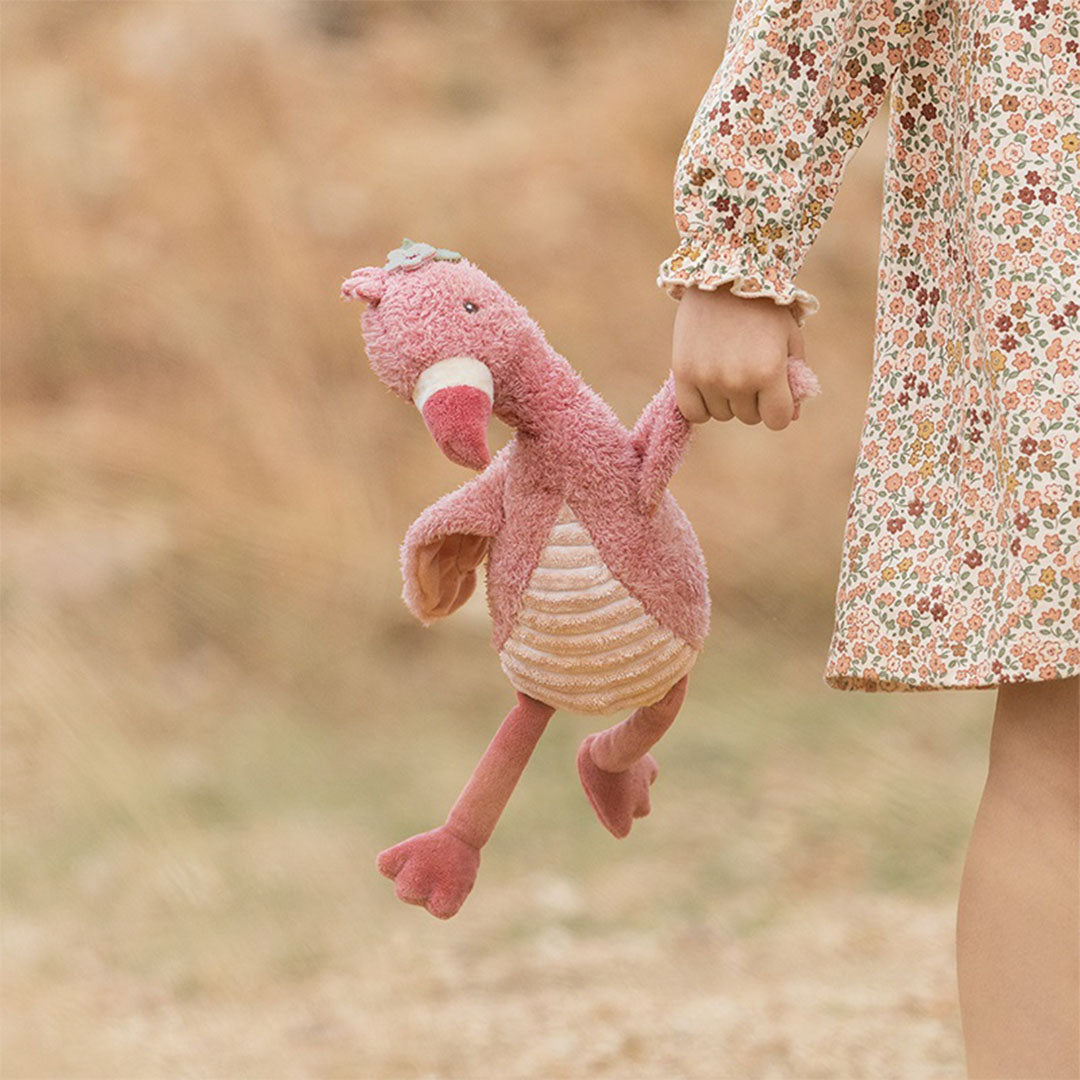 little dutch knuffelflamingo safari friends - 17 cm | LD8353 | 4