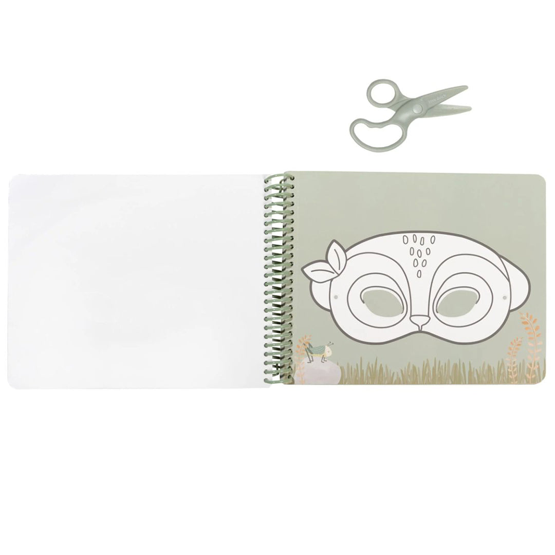little dutch knutselboek maskers - jim - safari friends | LDBT126910 | 2