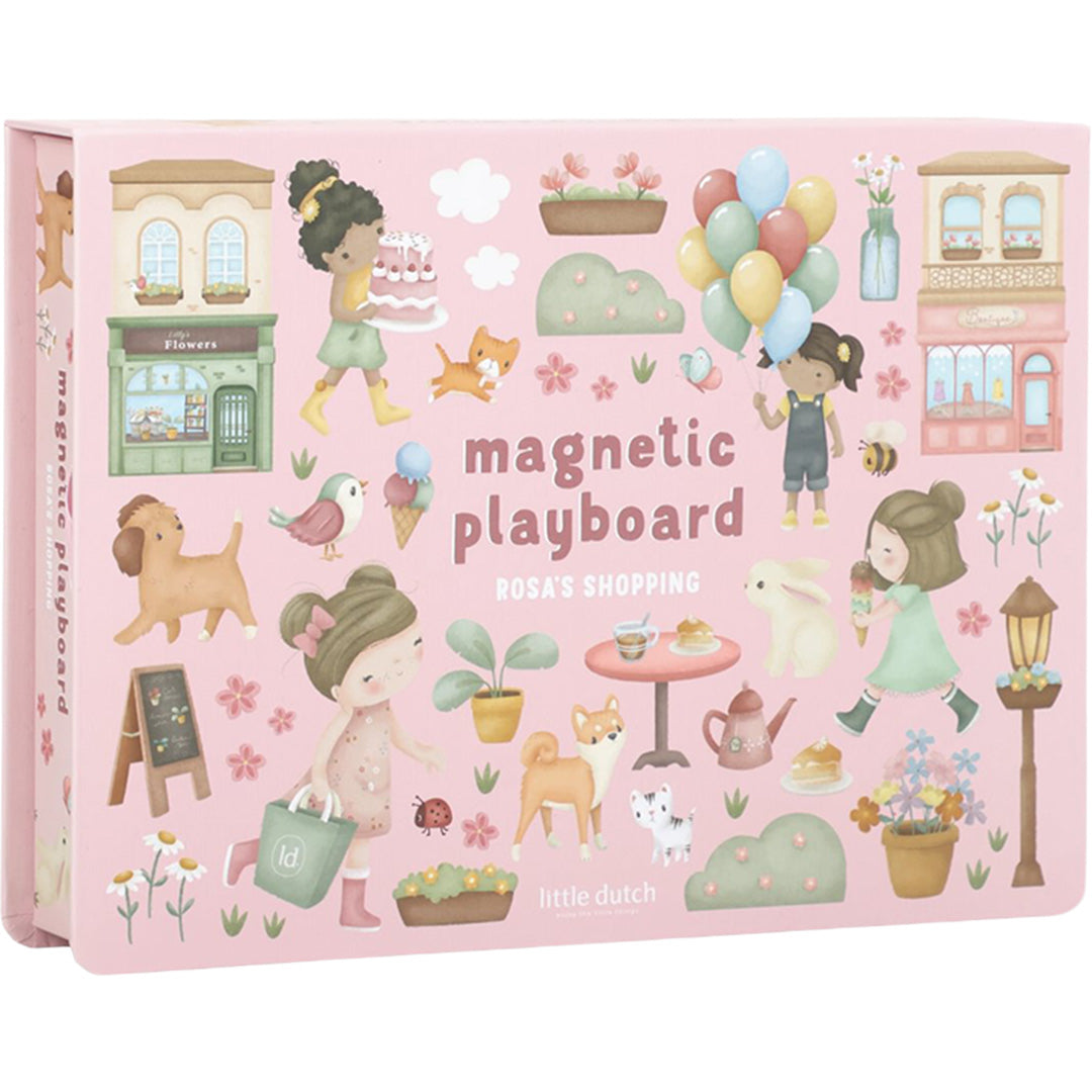 little dutch magneetspel winkelstraat - rosa | LD4785 | 