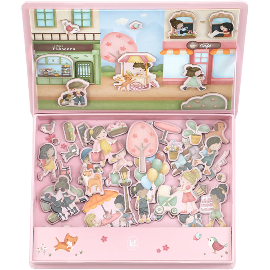 little dutch magneetspel winkelstraat - rosa | LD4785 | 3