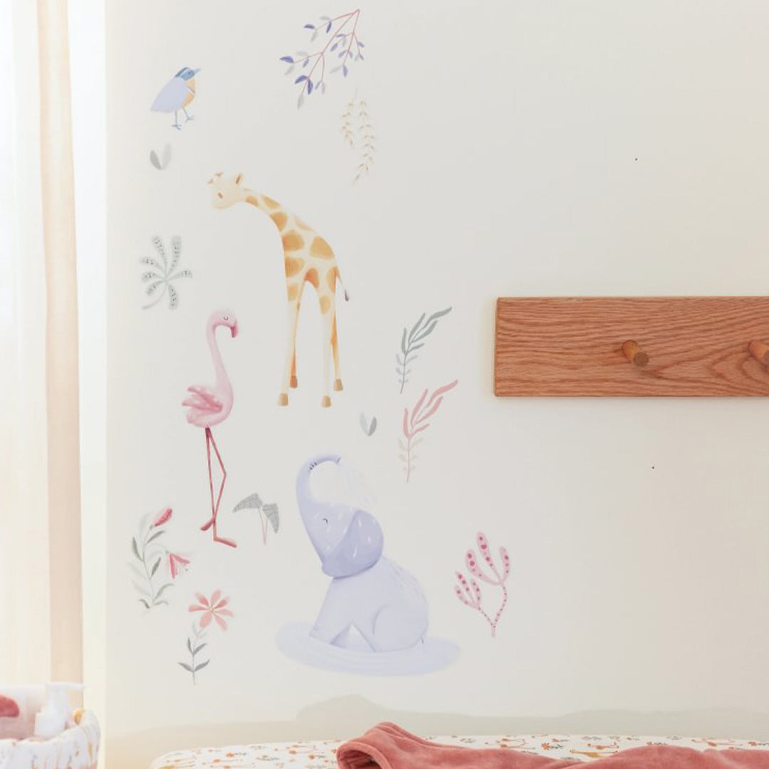 little dutch muurstickers safari friends - blooming safari | WD345047 | 2