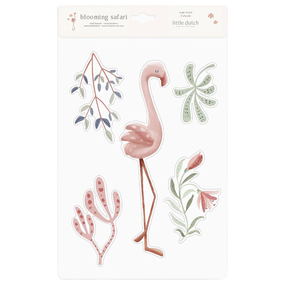 little dutch muurstickers safari friends - blooming safari | WD345047 | 4