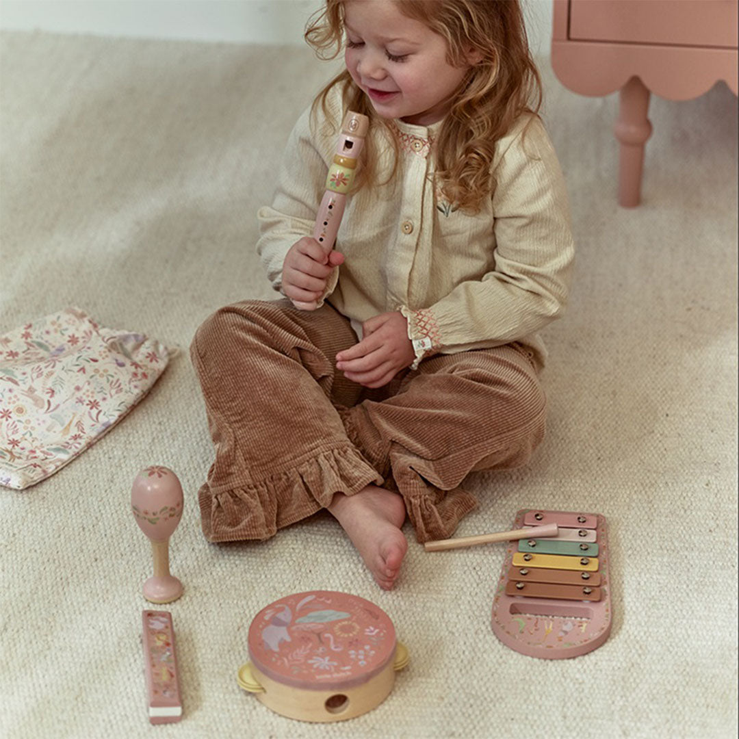 little dutch muziekset safari friends - roze - 6-delig  LD7474 | 6 