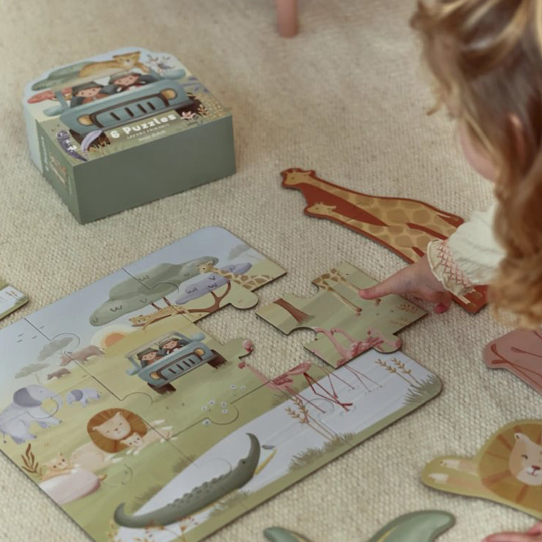 LD7450 | little dutch puzzel safari friends - 6st | 2
