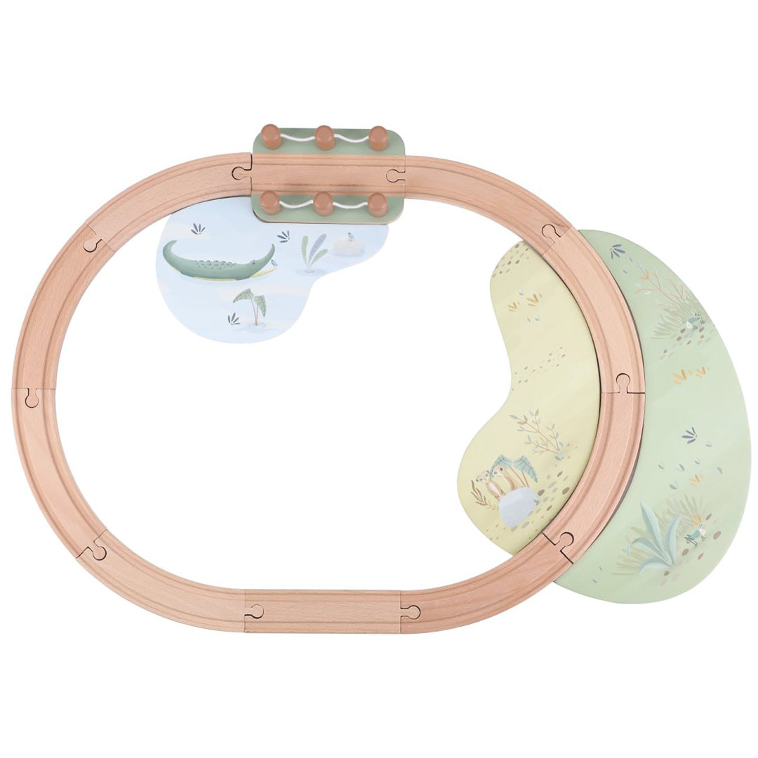 little dutch treinset - safari friends | LD7451 | 4