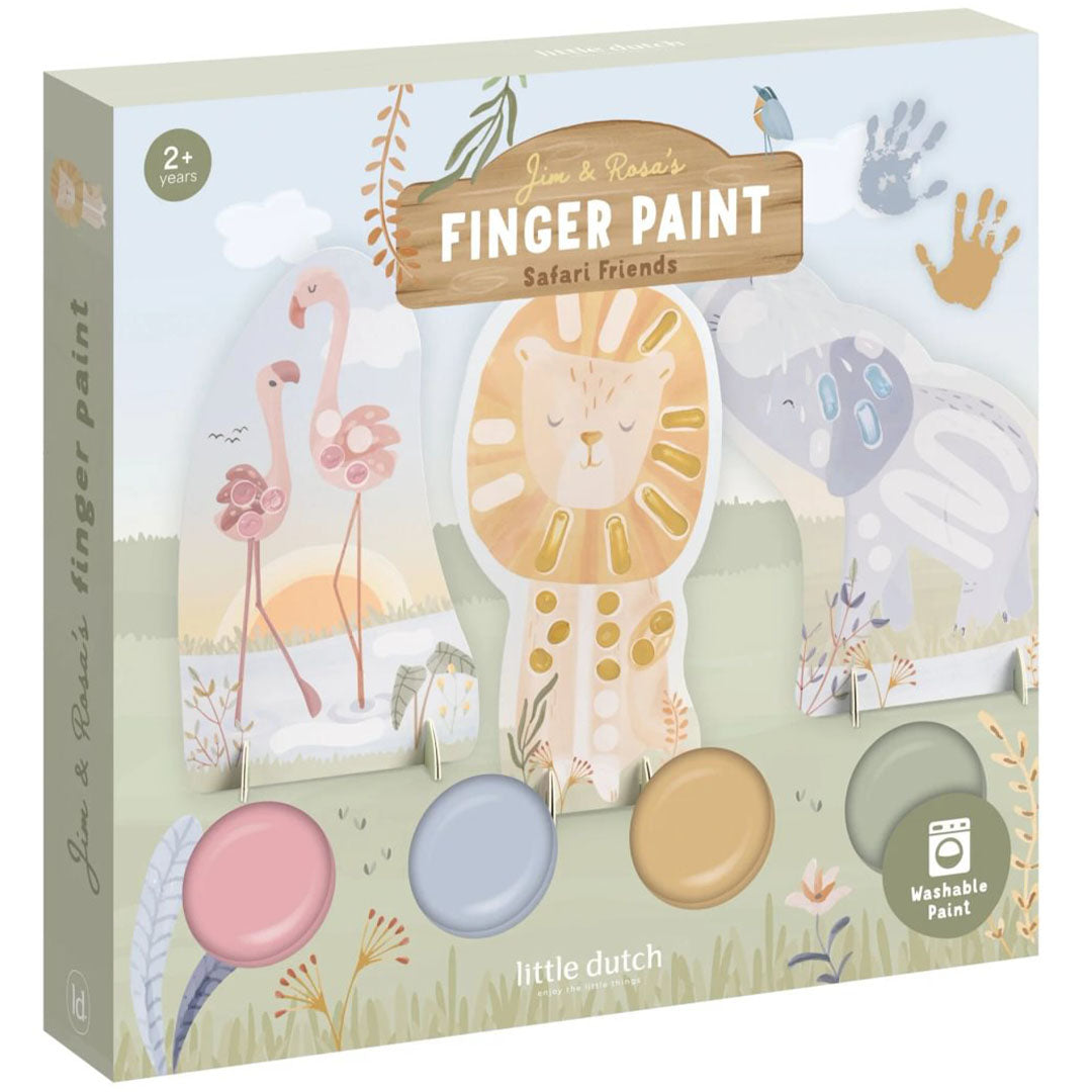 little dutch vingerverfset  jim en rosa - safari friends | LDBT126911 | 