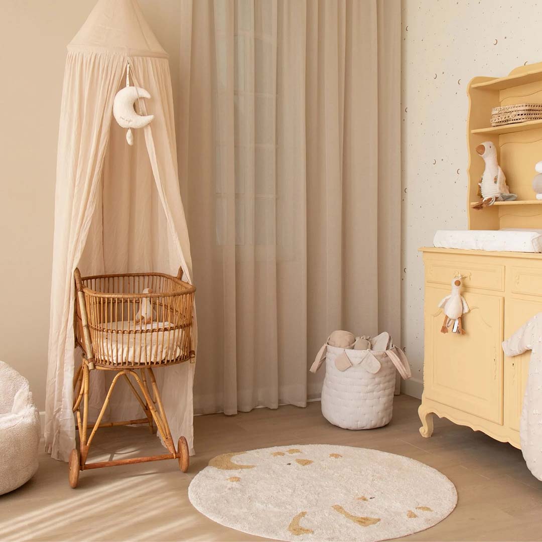 little dutch vloerkleed rond newborn naturals - little goose | LDRU10995032 | 2