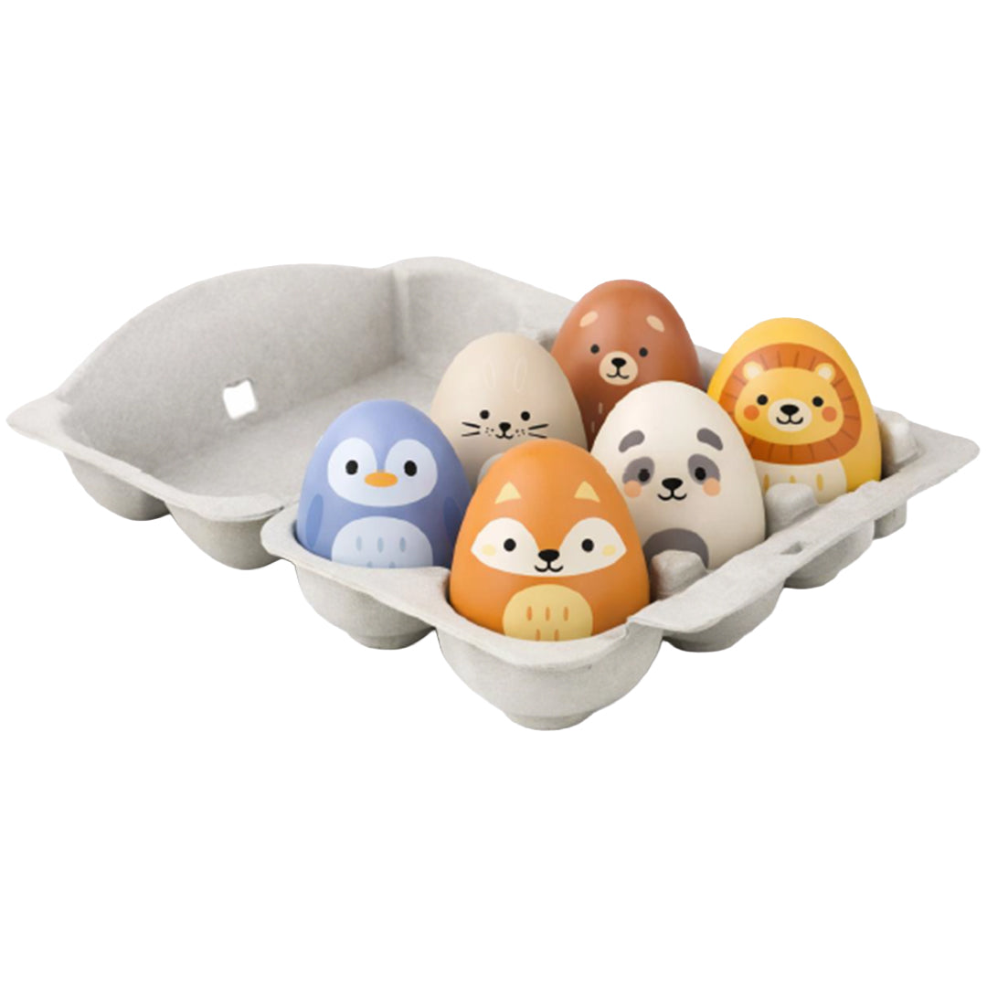 little l rammelaar ei met geluid - dieren - 6st | 55.LL052-001 | 