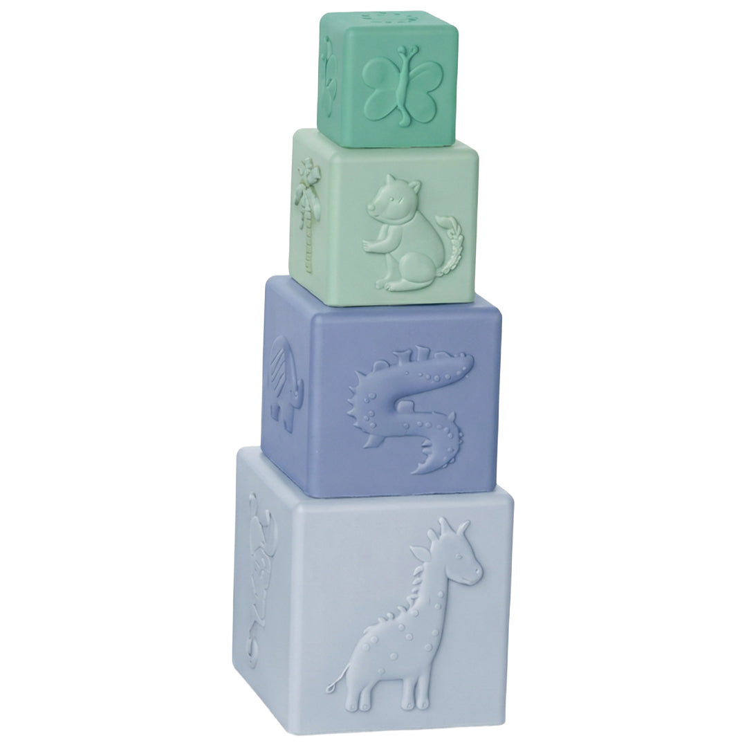 little l sensorische stapelblokken dieren - groen blauw | 55.LL050-001 | 
